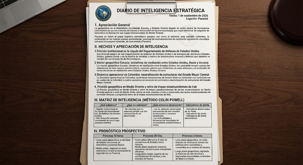 DIARIO DE INTELIGENCIA ESTRATÉGICA